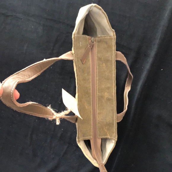 NWT Clea Ray Recycled zippered tote shoulder bag - Picture 6 of 8